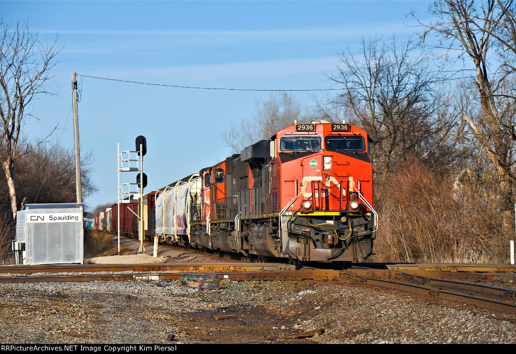 CN 2936 Spaulding Junction Crossing